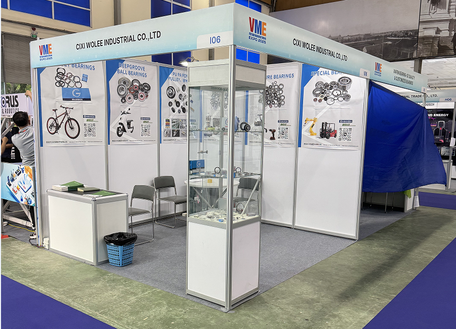 Wolee  bearing booth at Vietnam Manufacturing EXPO 2025